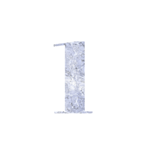 Number 1 Silver Png free download