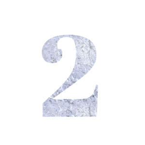 Number 2 Silver Png free download