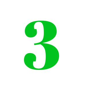 Number 3 Green Png free download