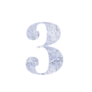 Number 3 Silver Png free download