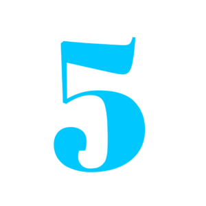 Number 5 Blur Png free download