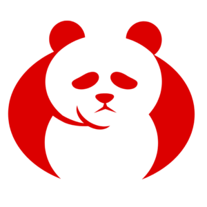 Panda red vector png icon