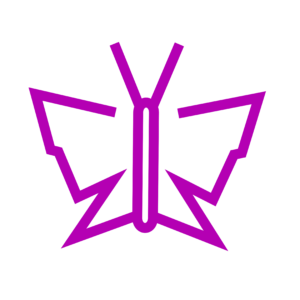 Pink butterfly vector png