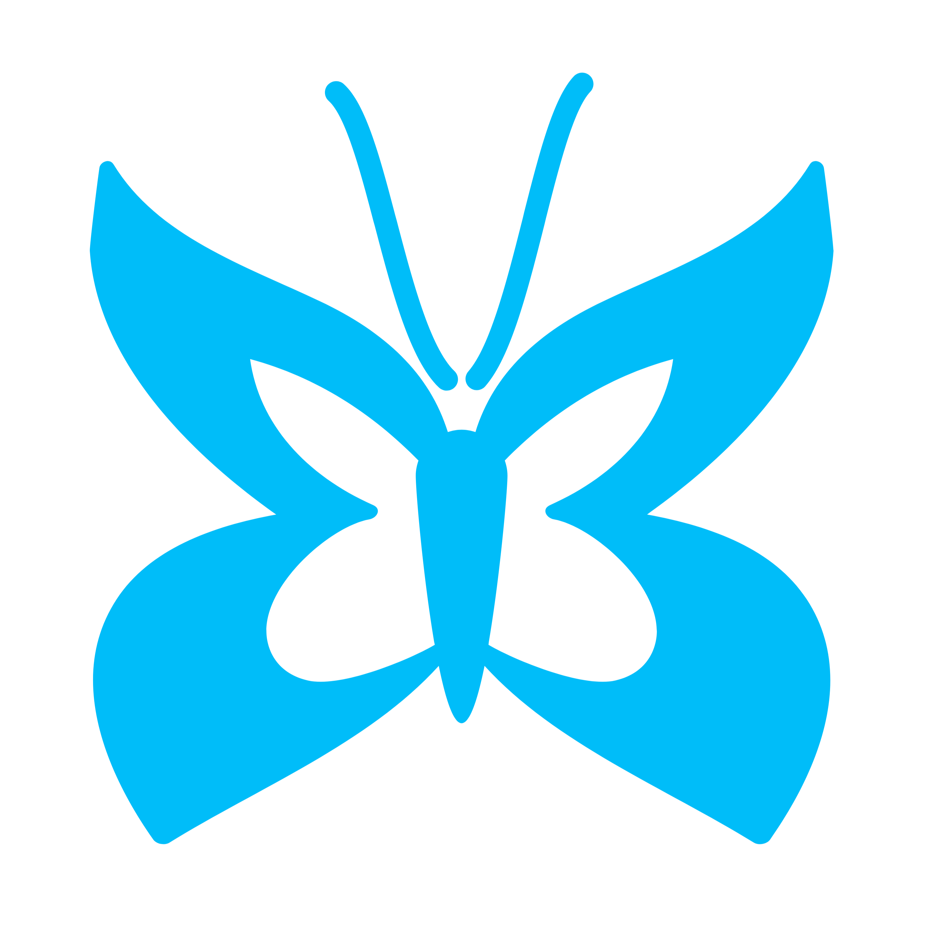 blue butterfly vector png