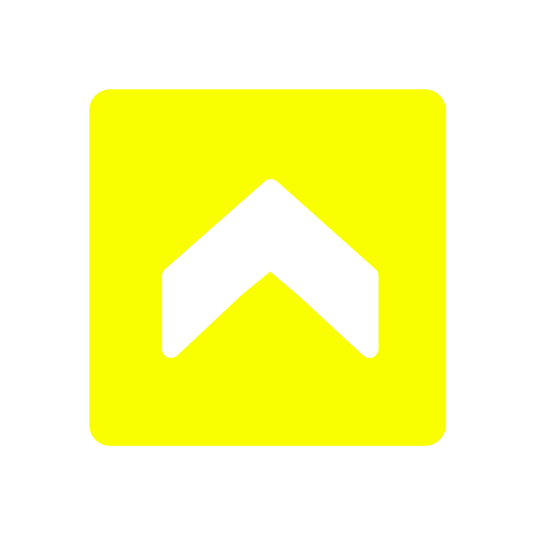 upside arrow yellow png