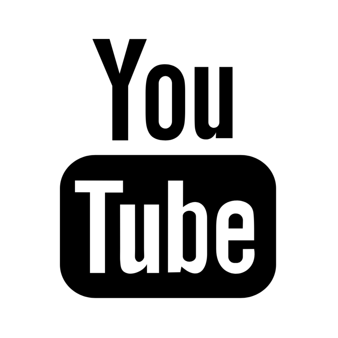 youtube logo icon black png