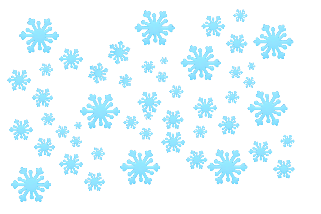 Blue Snowflakes PNG
