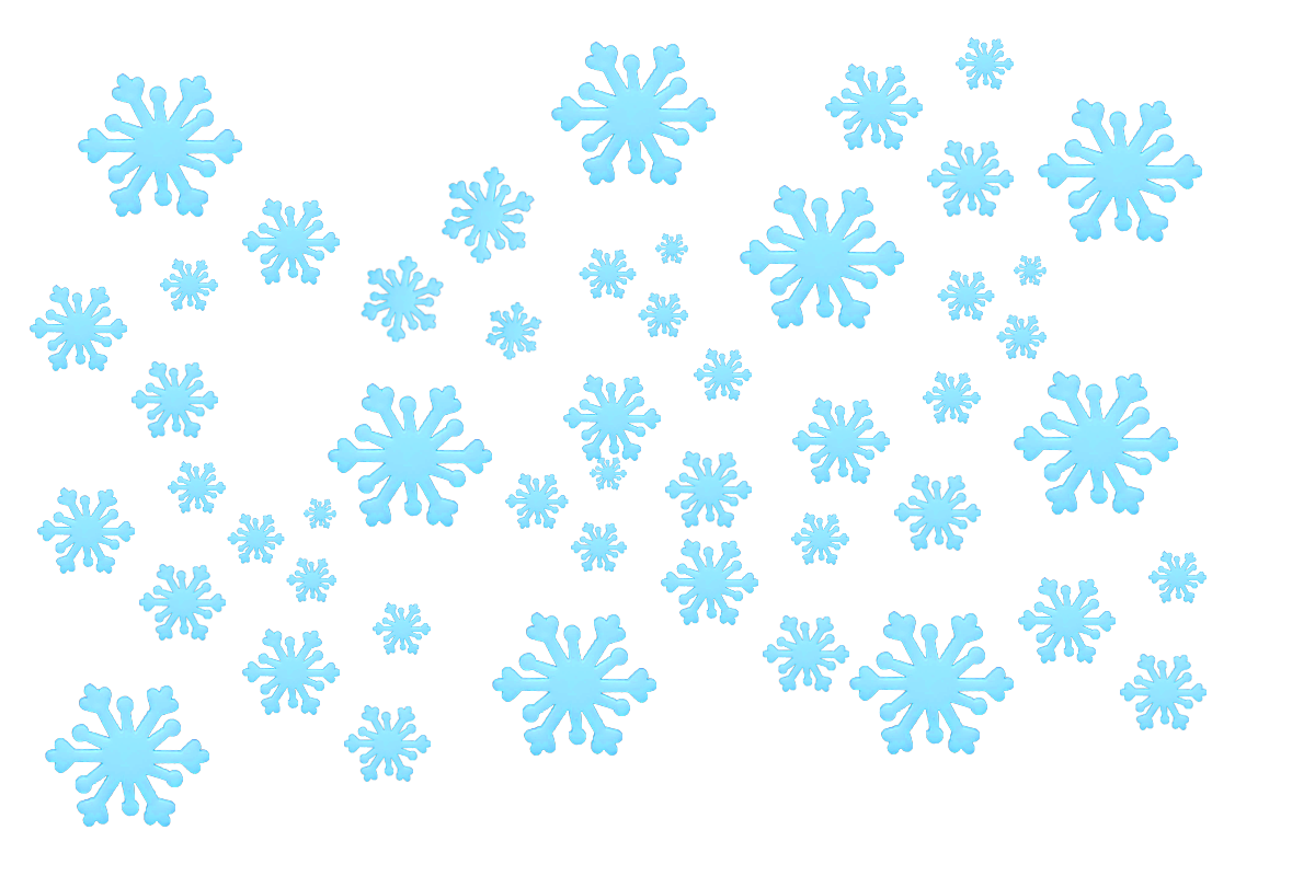Blue Snowflakes PNG