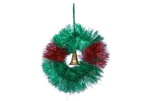 Christmas green Ring with bell PNG