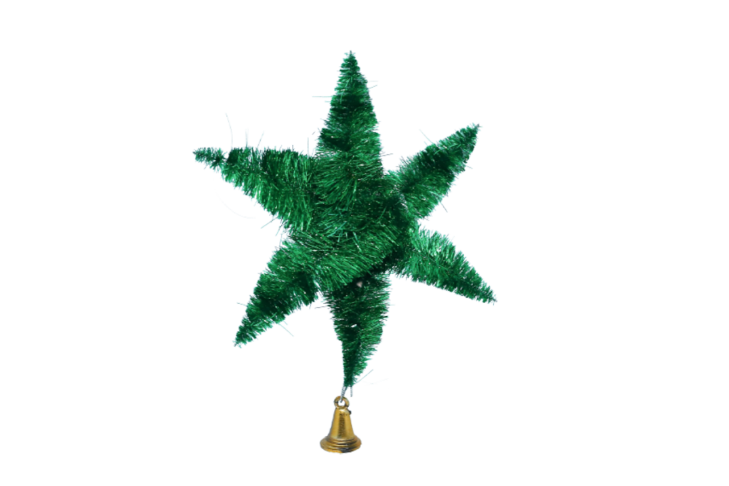 Christmas green Star bell PNG