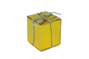 Golden Gift Box PNG