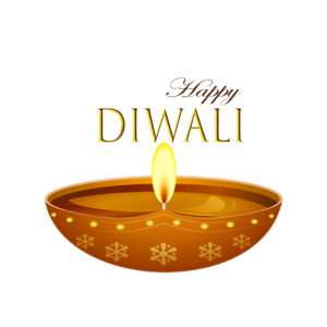 Happy Diwali decorative diyas png