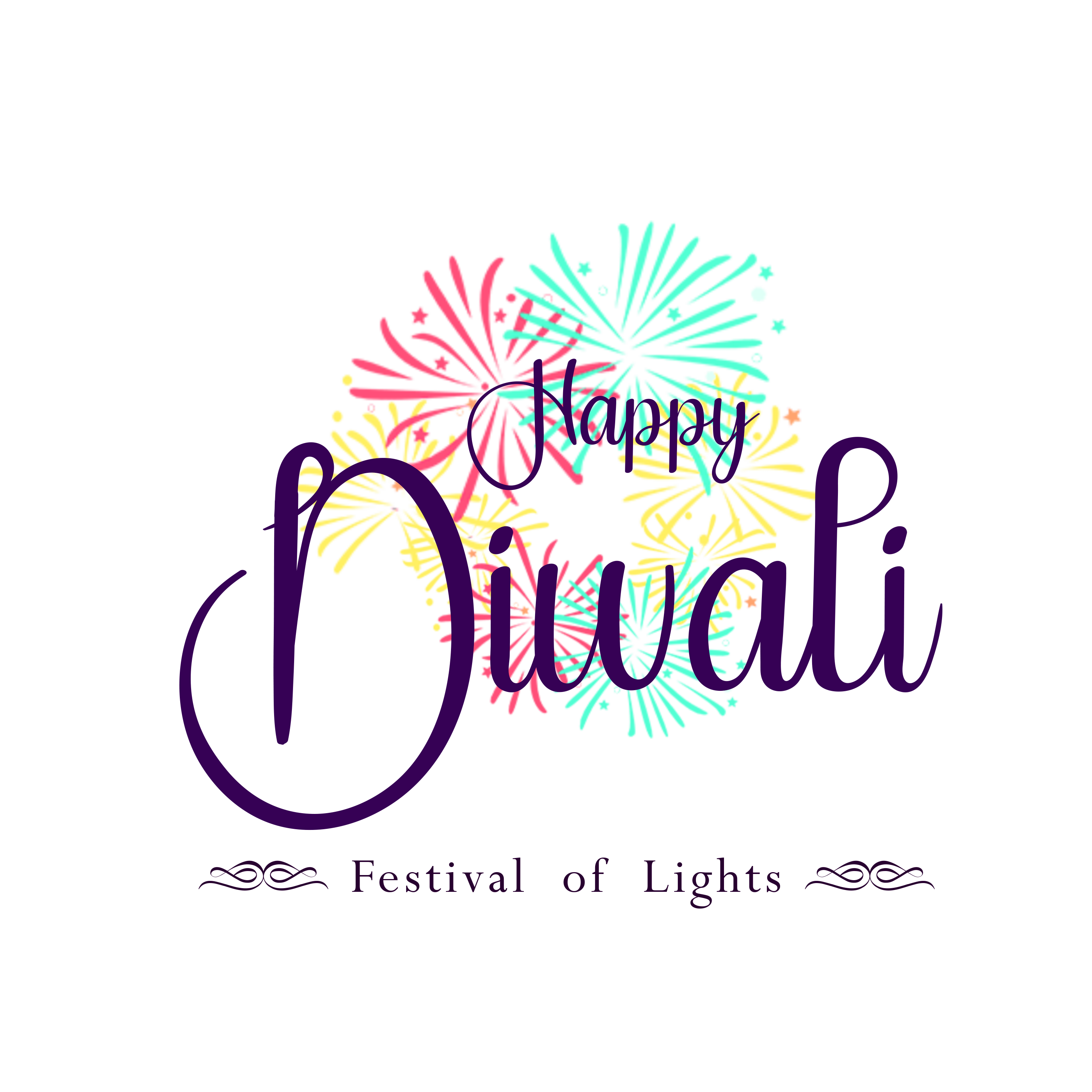 Happy Diwali free text PNG