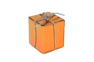 Orange Gift Box PNG