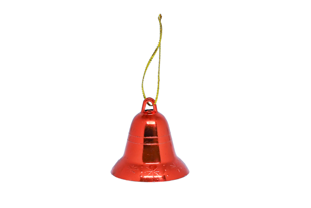 Real christmas bell Red color png