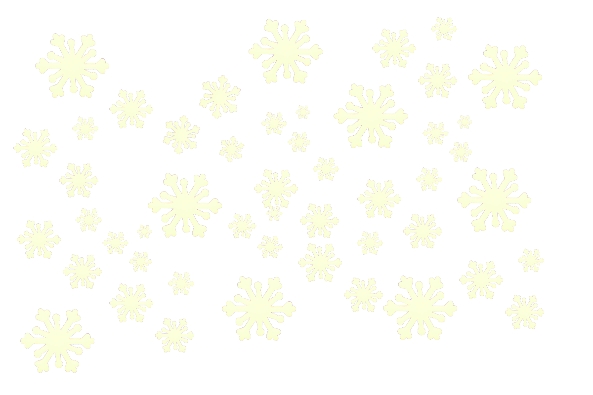 Yellow Snowflakes PNG