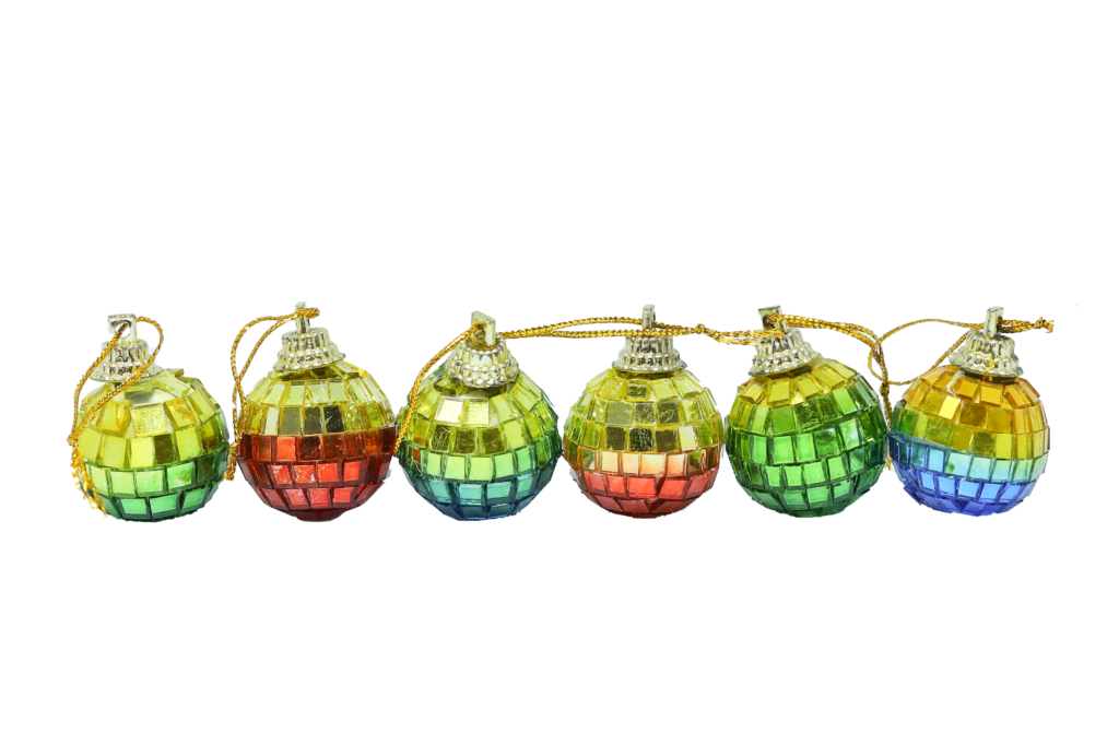 Colorful Disco Balls PNG
