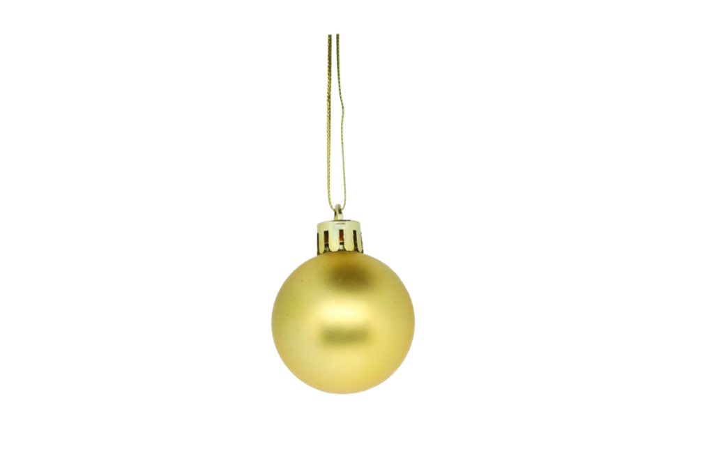Golden Ball for Decoration PNG