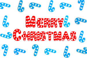 Merry Christmas Candy Font PNG