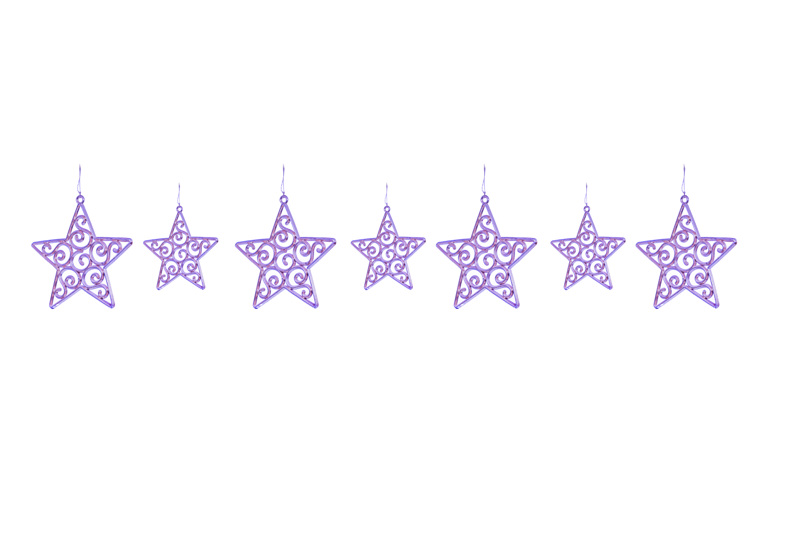 Purple Star Bunting PNG
