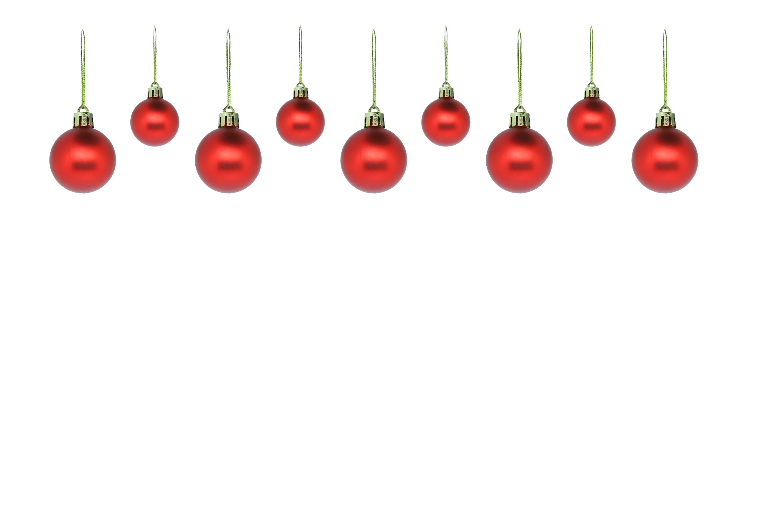 Red Ball String Bunting PNG