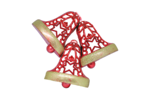 Red Christmas Bells PNG
