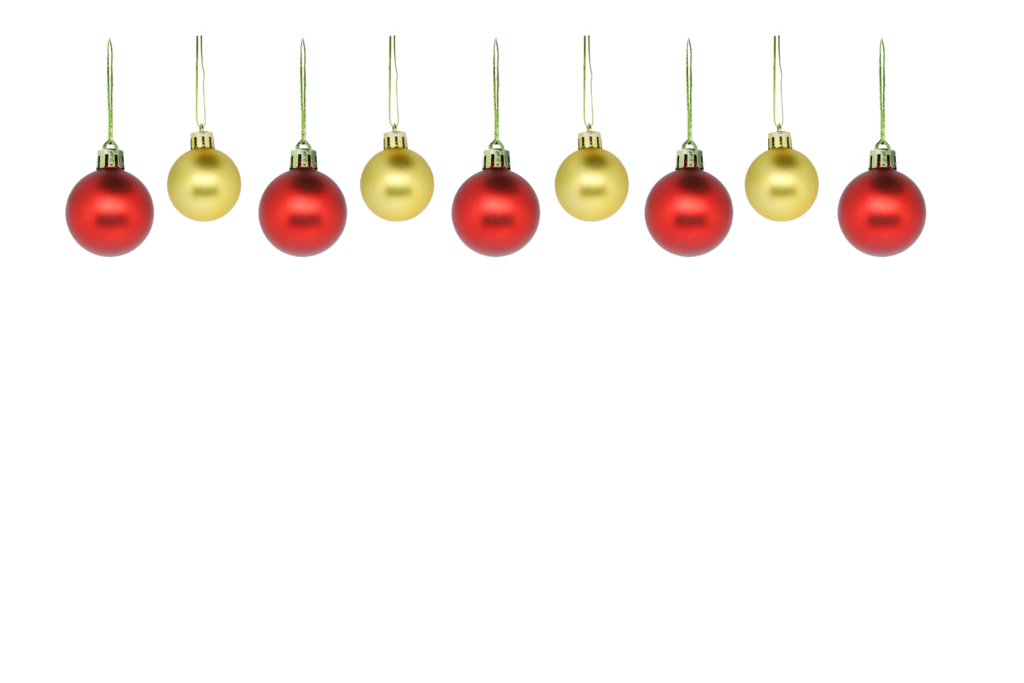 Red Gold Ball bunting PNG