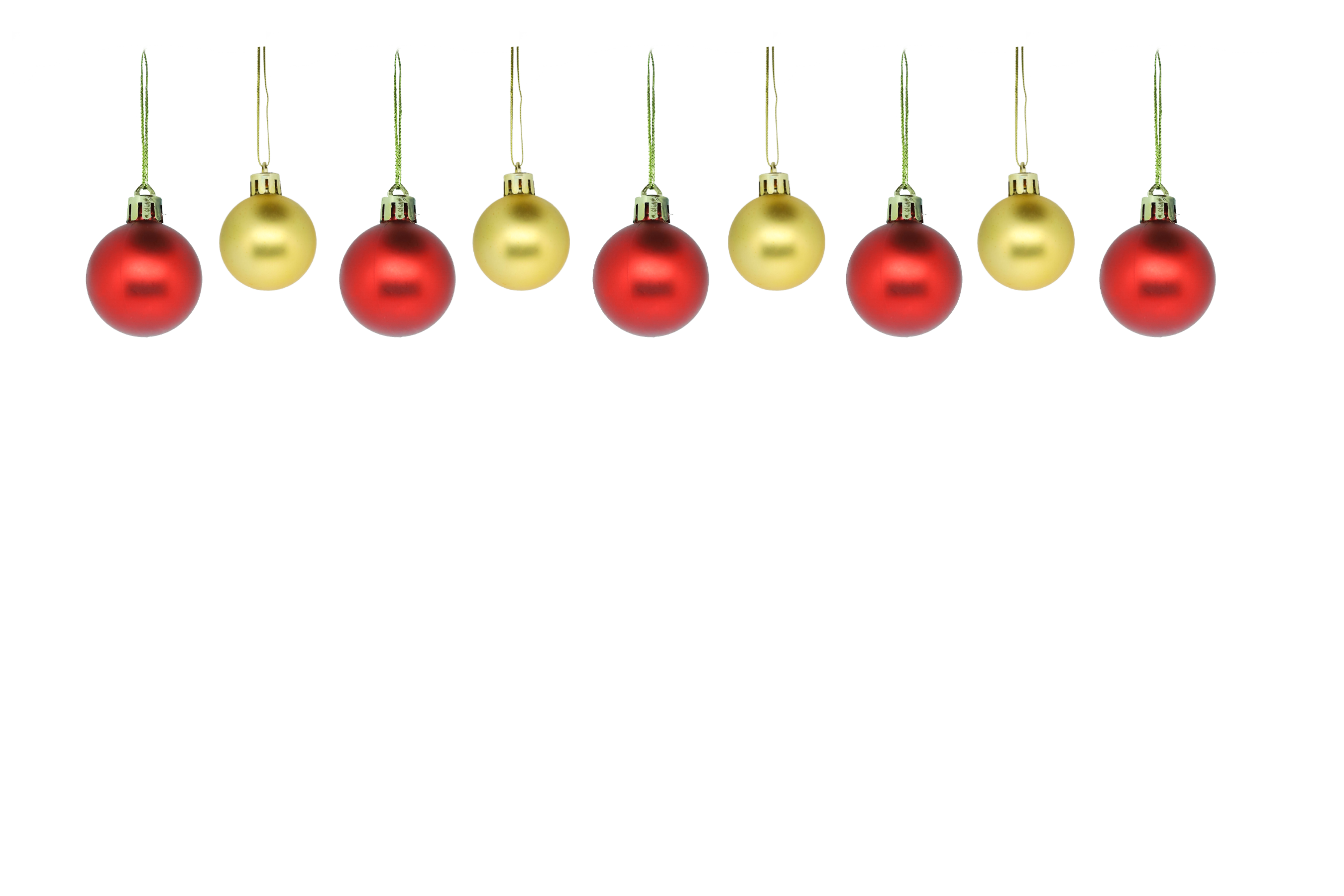 Red Gold Ball bunting PNG