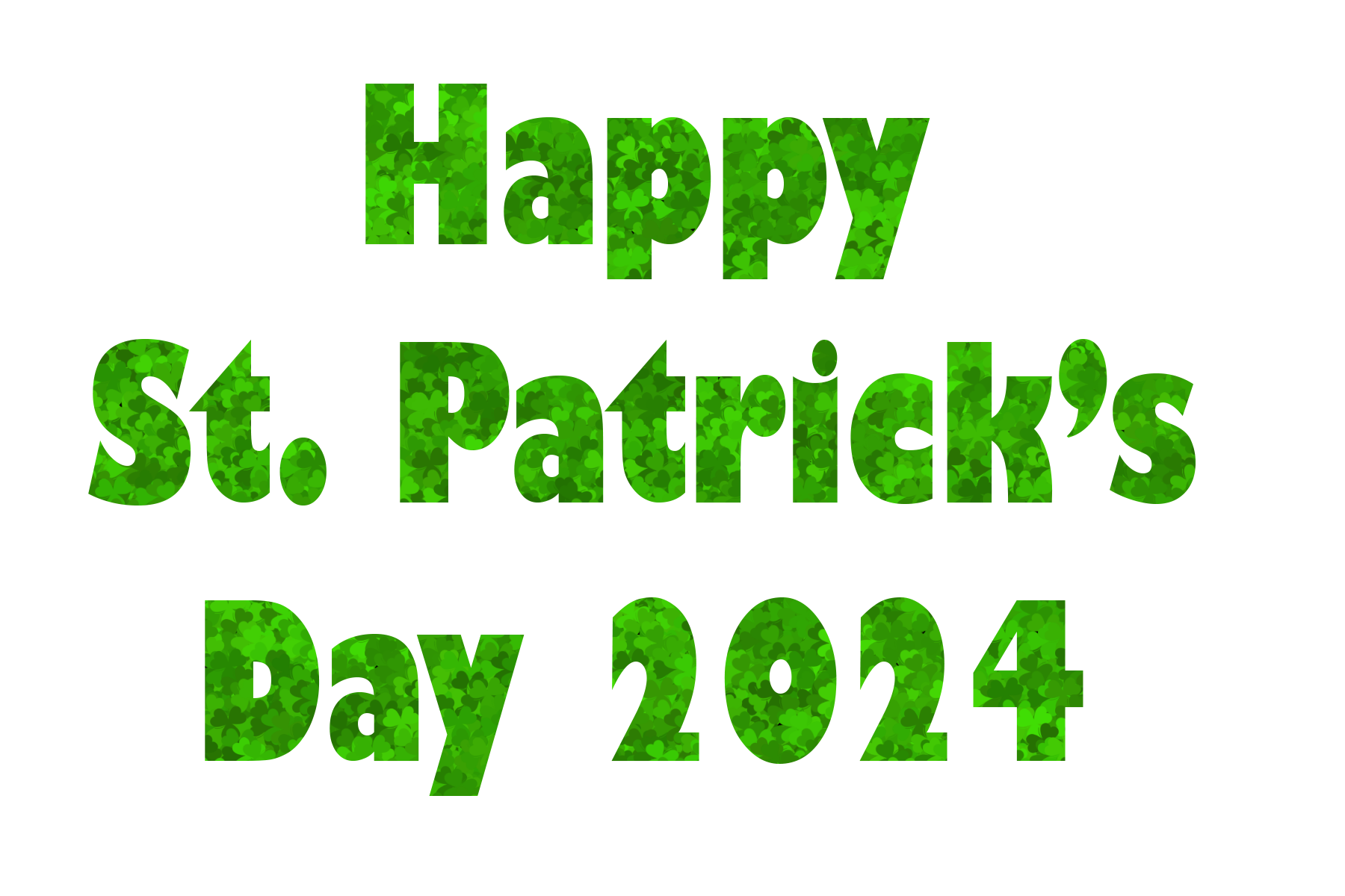 Happy St. Patrick's day 2024 PNG