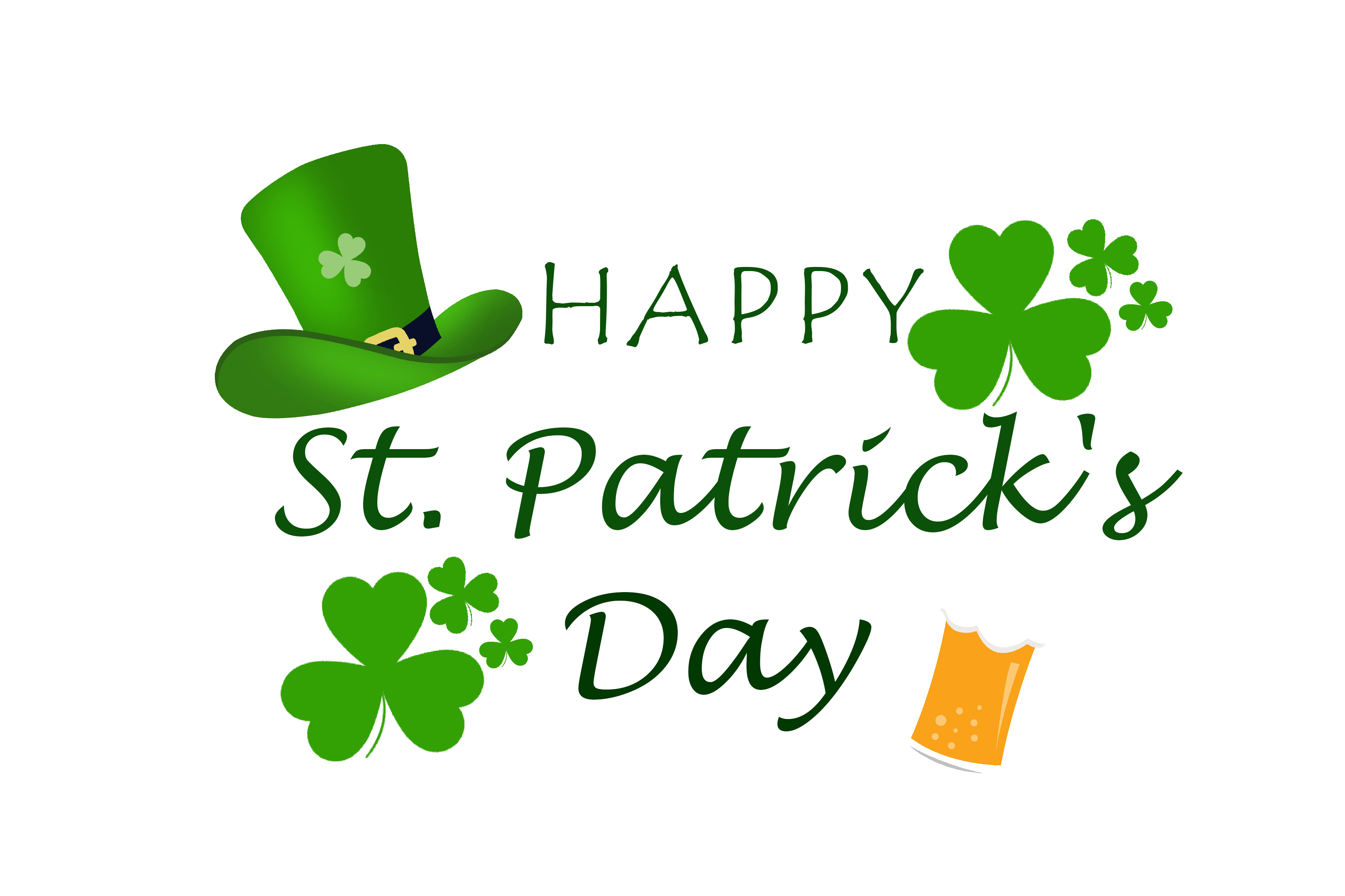 Happy St. Patricks day Elements PNG Free