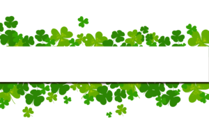 Shamrock Banner image with no background PNG