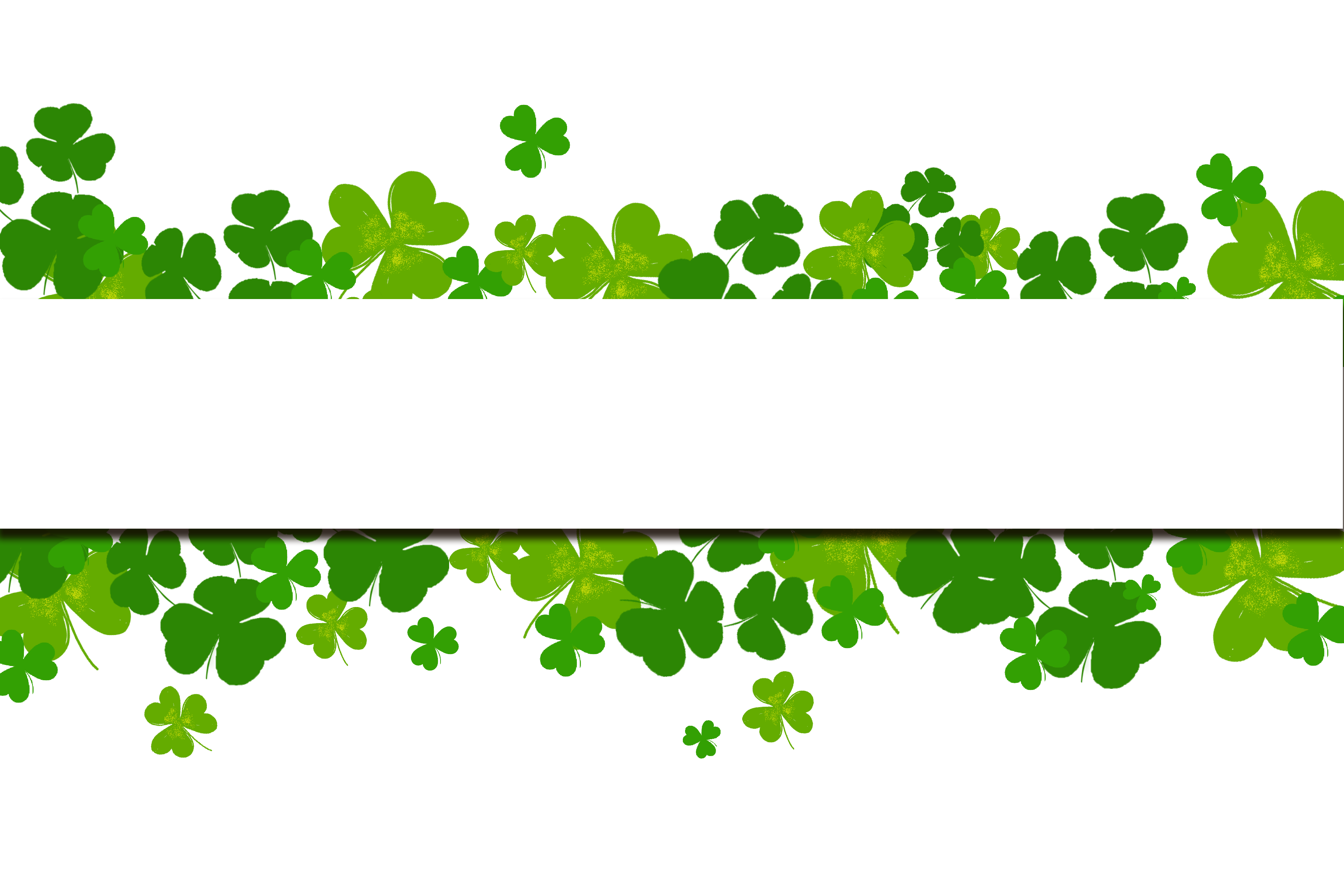Shamrock Banner image with no background PNG