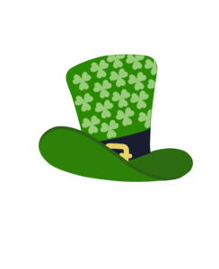 St Patricks Hat Floral PNG