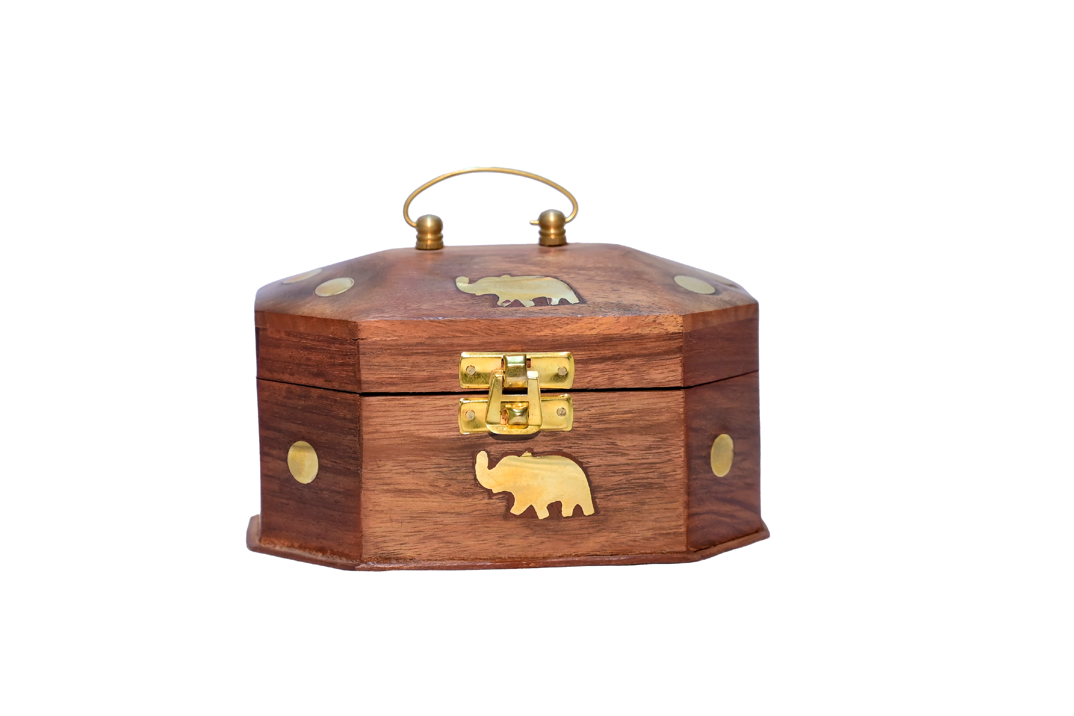 Vintage Wooden Jewellery Box PNG
