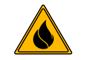 Fire Sign Yellow Icon Triangle Flame Warning Sign PNG Free Download