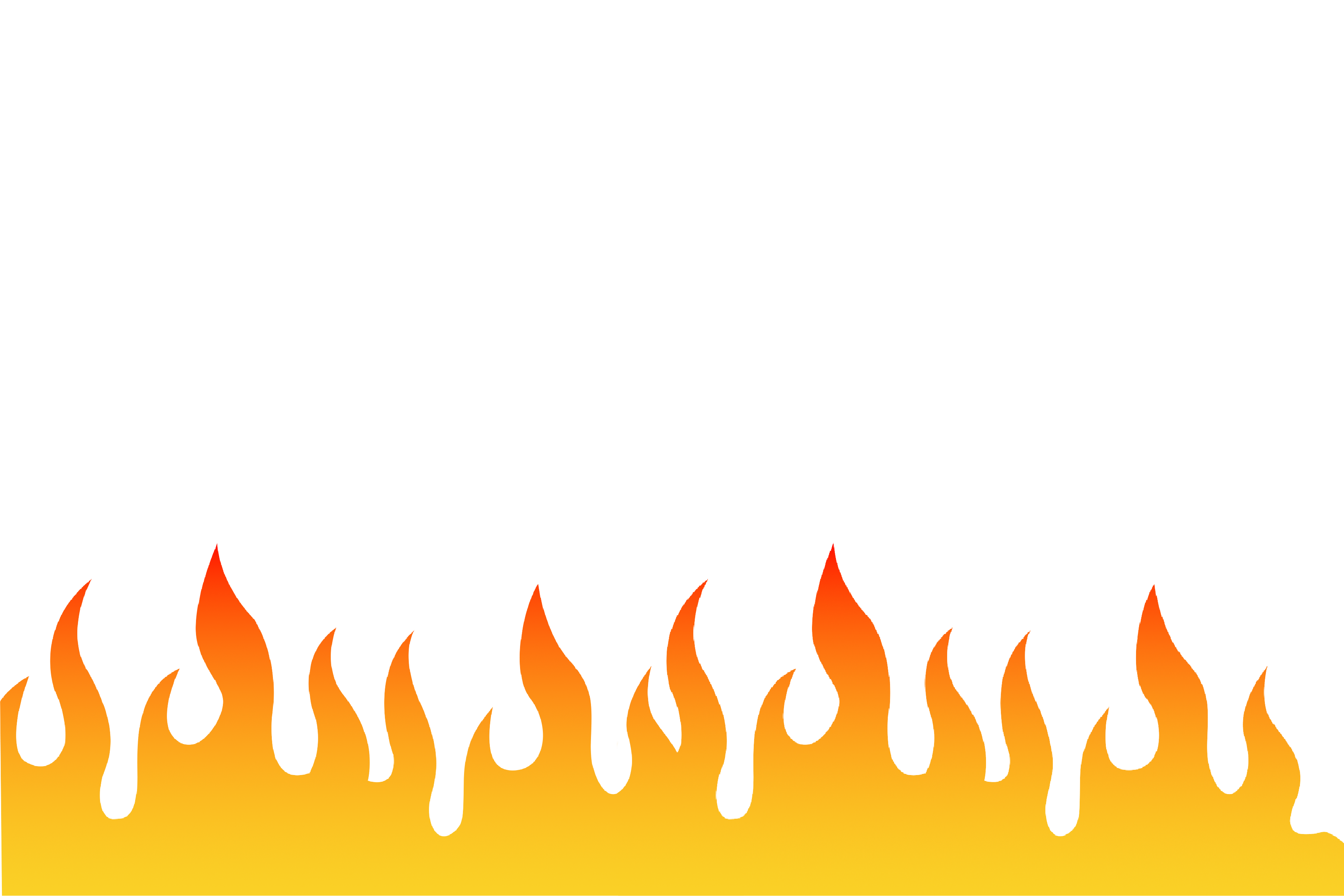 Flame border clipart PNG