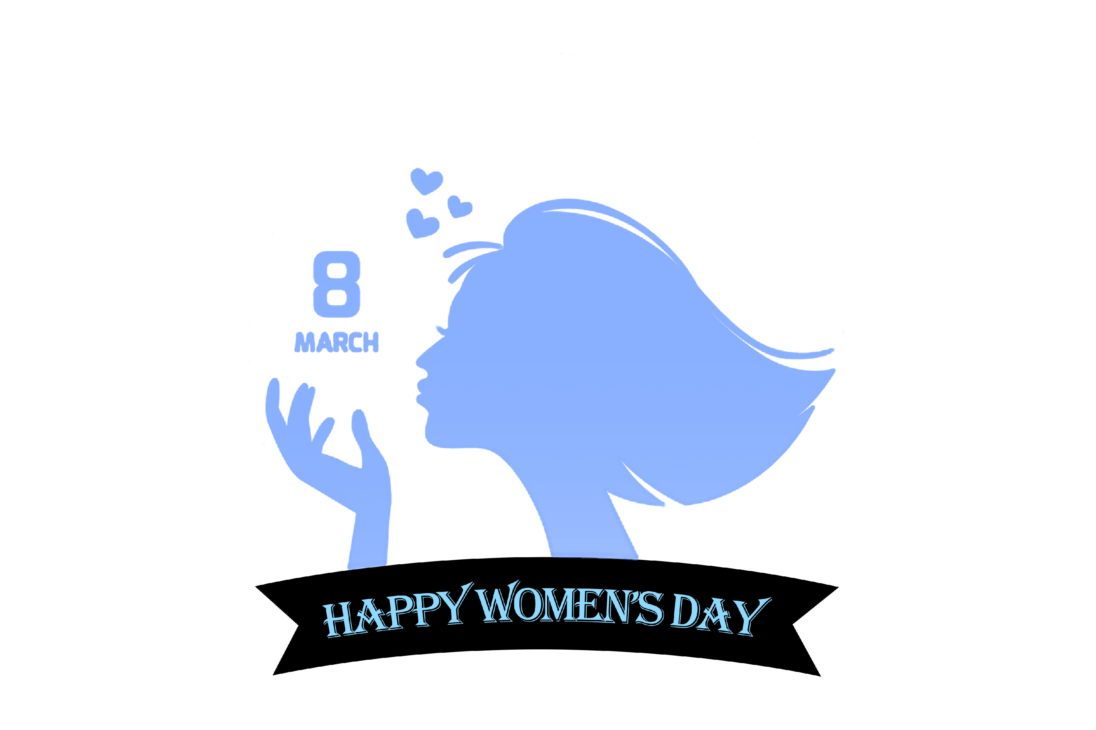Happy Women's Day PNG vector Download