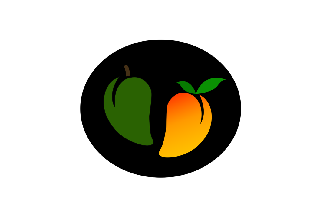 Mango fruit logo vector transparent background png
