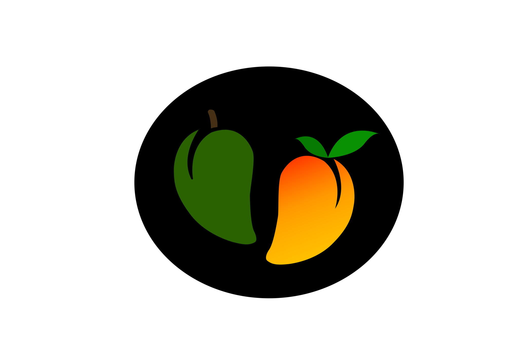 Mango fruit logo vector transparent background PNG free download - PNGOX