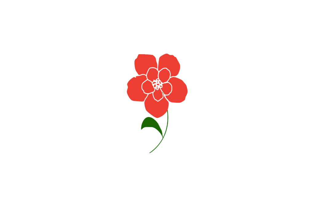 Red color flower