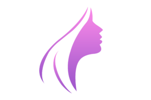 Woman face vector Pink PNG