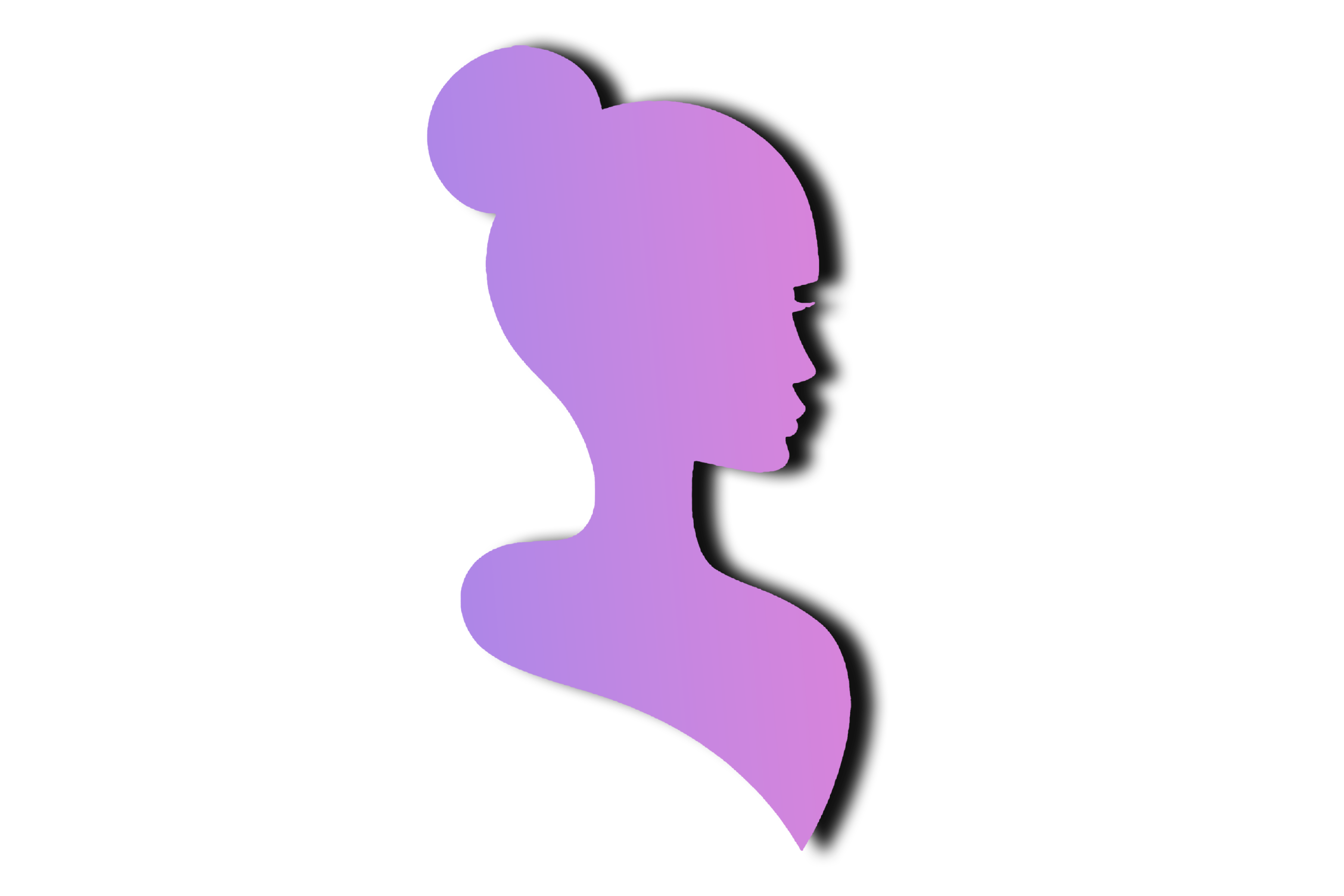 Woman face vector Pink PNG free download