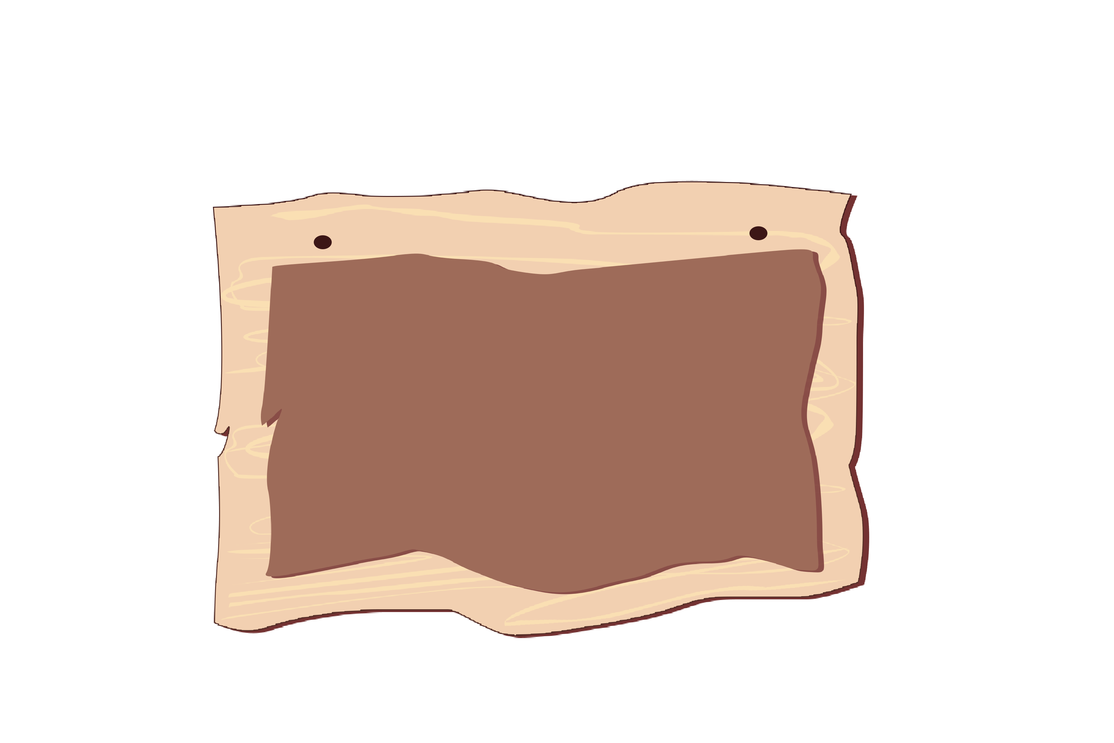 Wood tag label border transparent PNG image