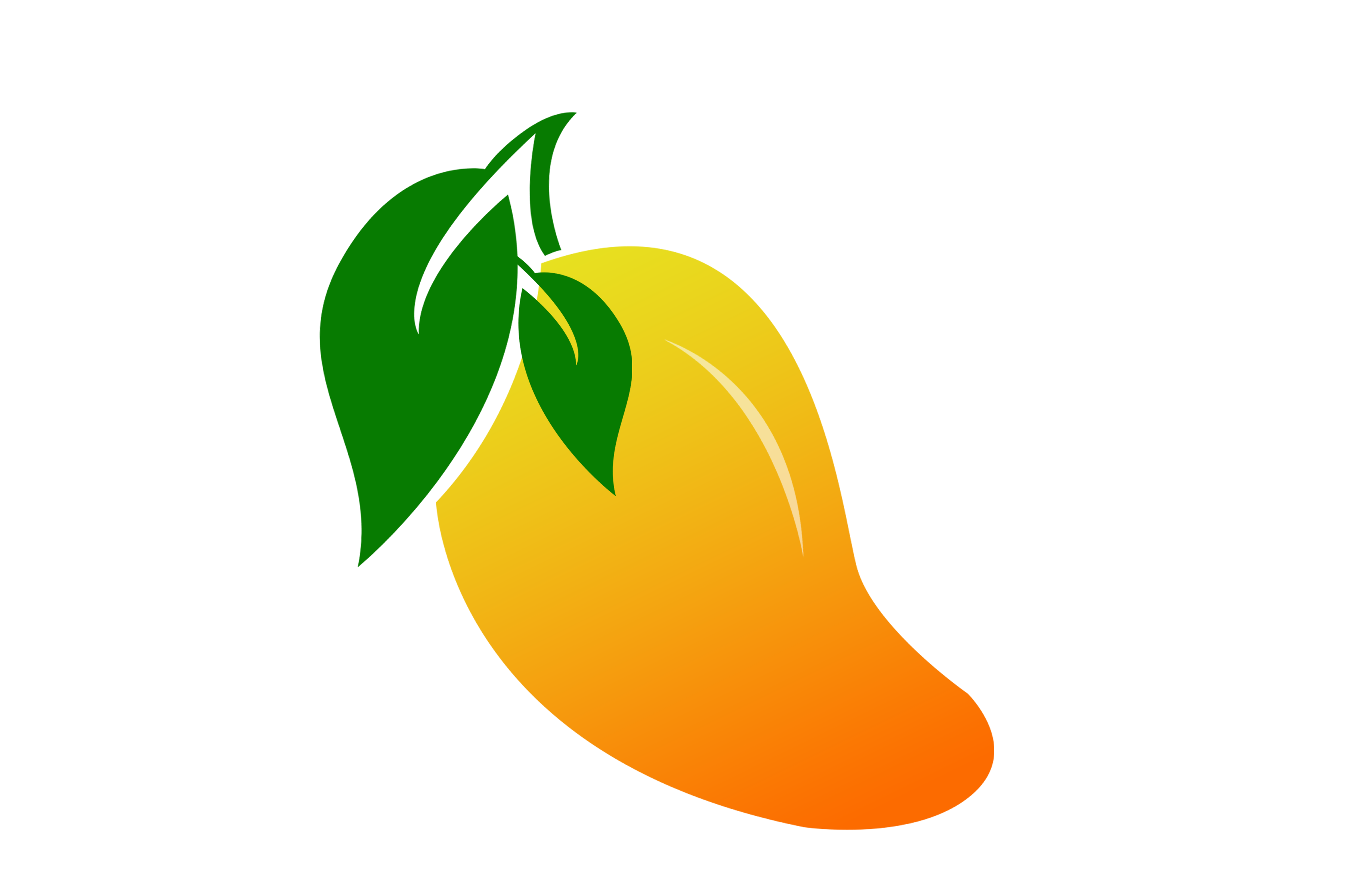 mango with leaf png image transparent background free download
