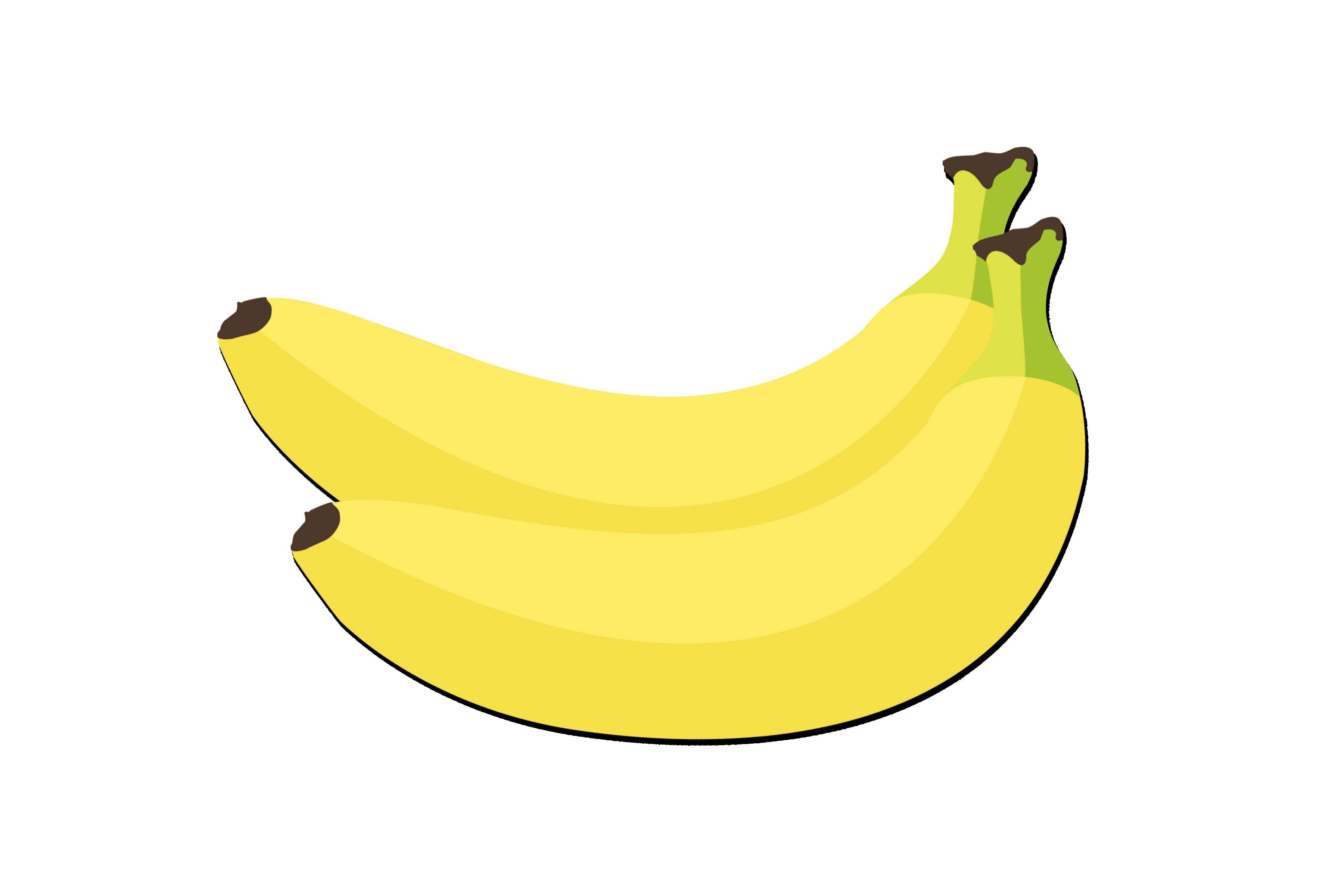 Banana png graphic clipart for free download