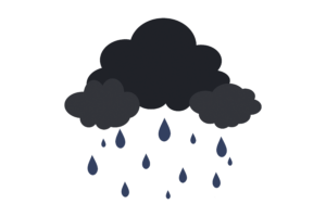 Black clouds and Black Rain clipart png