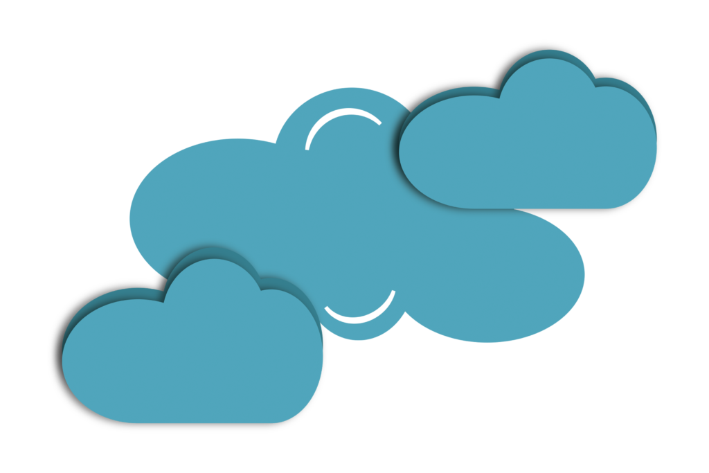 Blue cloud Creative Vector PNG