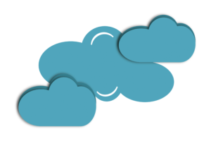 Blue cloud Creative Vector PNG