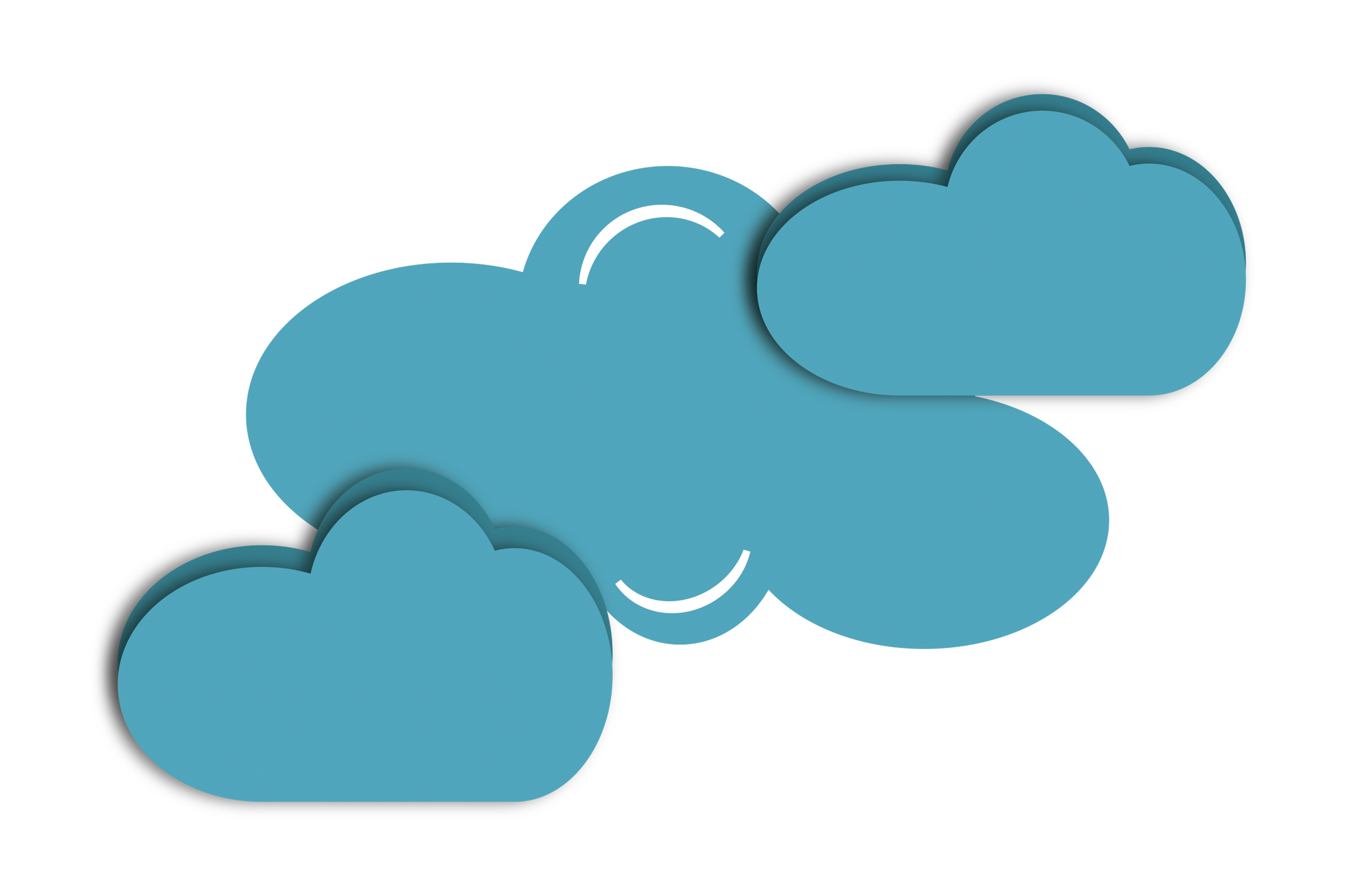 Blue cloud Creative Vector PNG