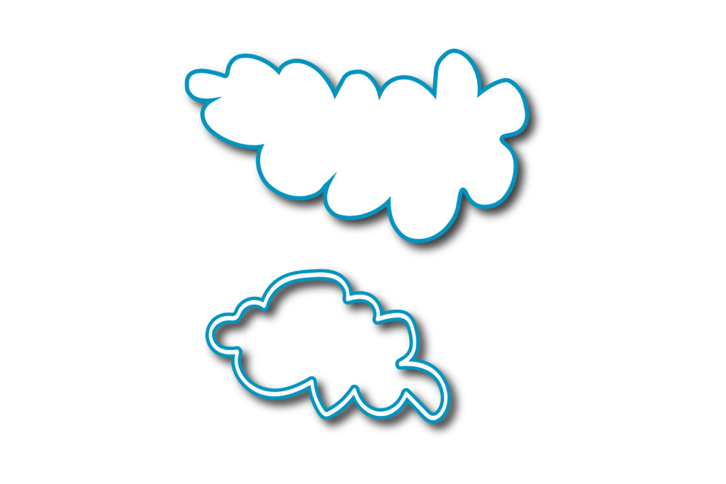 Blue clouds clipart png vector